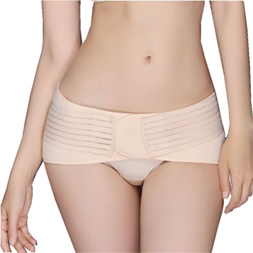 Pelvic Recovery Belt, Women Postpartum Support Band, Nude, Large