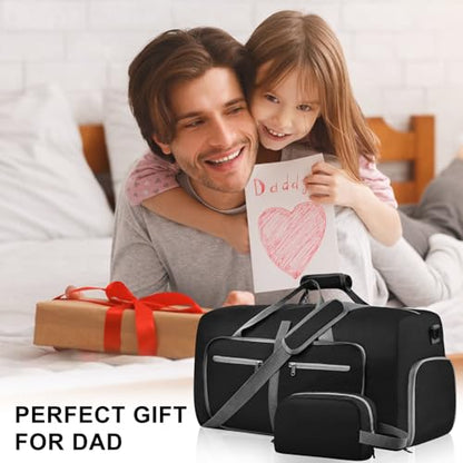 Felipe Varela Foldable Duffle Bag for Travel Weekend Overnight Gym Camping - color: A Black, size: 150L