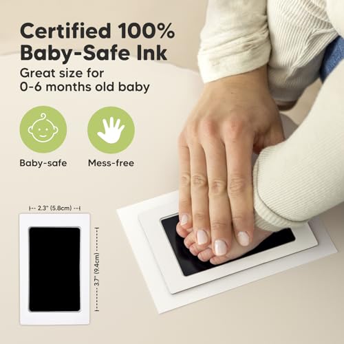 Inkless Hand and Footprint Kit, Boy Girl Newborn Keepsake (Mist Blue) - color: Mist Blue