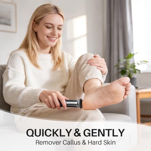 Foot File Callus Remover for Feet: Profesional Pedicure Tool for SPA - style: Black