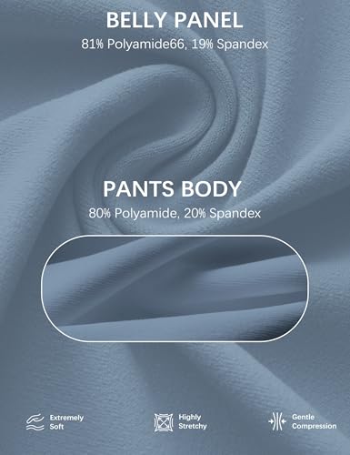 Mama Land Buttery Soft Maternity Flare Leggings - color: Denim Blue, size: Small Tall