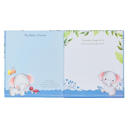 With Love My First Year A Memory Book for Baby Boys Blue Keepsake Photo Book