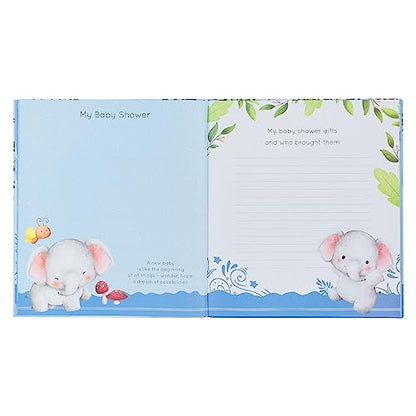 With Love My First Year A Memory Book for Baby Boys Blue Keepsake Photo Book