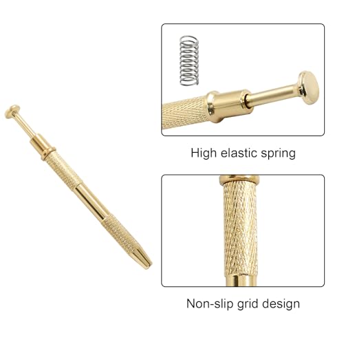 Hordion 4-Claw Pick up Tool Piercing Ball Grabber, Gold Jewel Pickup Tool - color: Gold, size: 1 Pcs