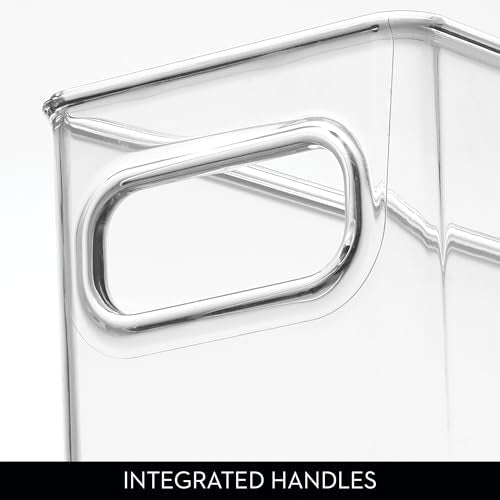 InterDesign Refrigerator and Freezer Storage Container – Deep Organizer Bin for Kitchen, Clear - style: Pack of 1