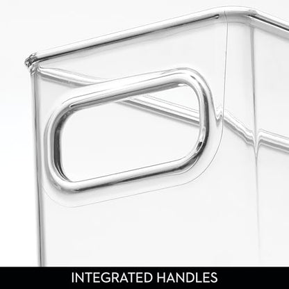 InterDesign Refrigerator and Freezer Storage Container – Deep Organizer Bin for Kitchen, Clear - style: Pack of 1