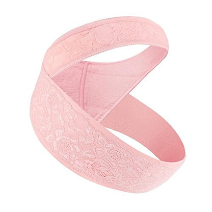 Lace Maternity Belt for Women Pregnancy Belly Support Band Adjustable Belly Belt(XL,Pink) - size: XL