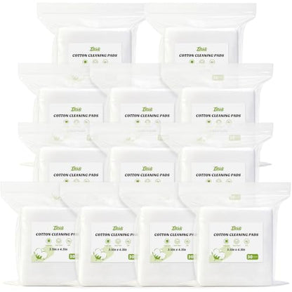 ILLIDI Premium Extra Large Cotton Pads 360 Count, Soft Face Pads - size: 360 Count (3.5''*4.3'')