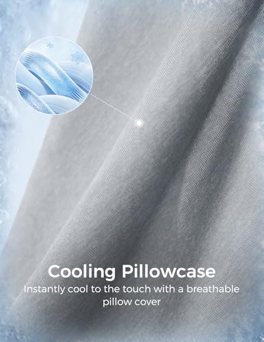 Momcozy Cooling Pregnancy Pillow Cover, U Shaped Maternity Pillowcase - color: U Shape-cooling-grey