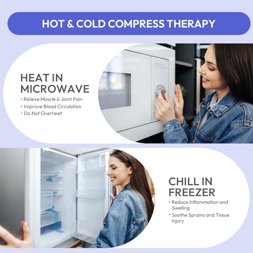 Microwavable Heat Pad for Neck and Shoulders, Warm Compress Wrap, Purple - color: Heat Pad06 -Purple