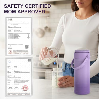 Portable Breast Milk Cooler Bottle with Touch Temp Display for Travel