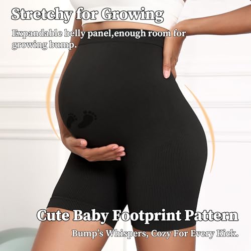 Maternity Yoga Shorts & Maternity Bodysuit