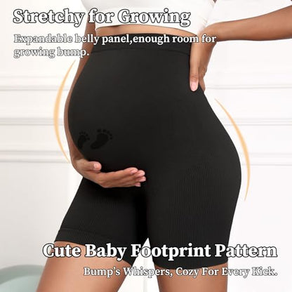 Maternity Yoga Shorts & Maternity Bodysuit