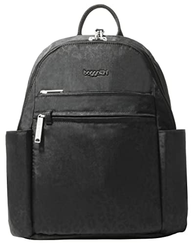 Securtex® Anti-theft Vacation Travel Backpack 10x13" Slash-Resistant Nylon Daypack w/RFID, Black Cheetah - color: Black Cheetah
