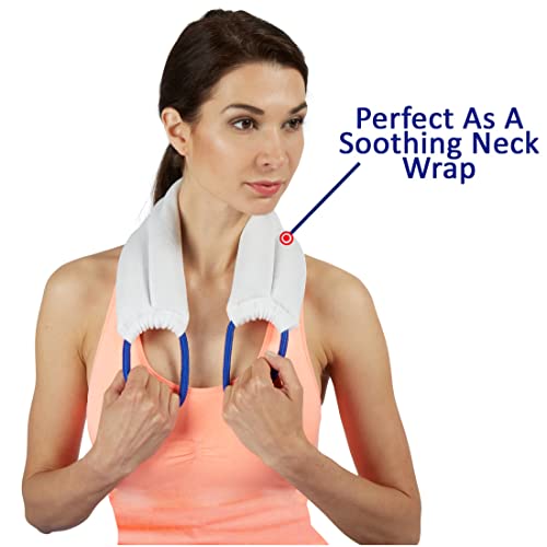 Carex Bed Buddy Heat Pad And Cooling Neck Wrap - Microwave Heating Pad For Sore Muscles - Cold Wrap Pack For Aches and Pain - size: Neck