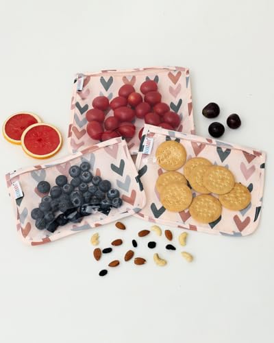 ALVA 3pcs Mess-Proof Travel Pouches,TSA Approved Toiletry Bag,Makeup Bag - color: Classic love