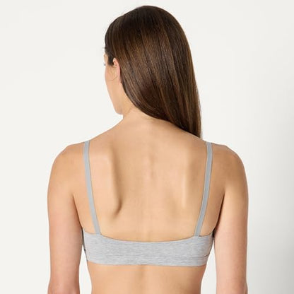 Amazon Essentials Women's Cotton Jersey Comfort Nursing Bra, Wirefree, Pack of 2 - color: Grey Heather / White, size: X-Small