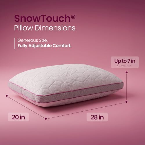 IWS I WANNA SLEEP Premium SnowTouch® Adjustable Size Pillow - color: Queen, size: Pack of 1