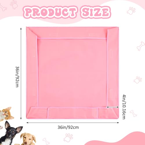 Marsui Dog Playpen Bottom Pad, Pink, Solid Color - color: Pink, style: Solid Color