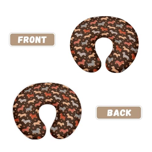 Brown Fox Pattern Nursing Pillow Cover, Woodland Style Pillow Slipcover, Wear Resistant Replacement Case for Baby Feeding Pillow, ONE - color: Brown Fox Pattern, size: 1 pack