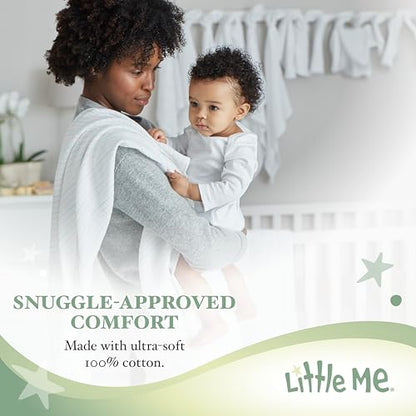 Little Me Baby-Boys Newborn Plush Stroller Blanket, Light Blue, One Size - color: Light Blue