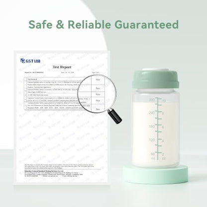10oz Breastmilk Storage Bottle, Compatible with Momcozy Milk Cooler 22oz & Spectra Pumps, BPA-Free Wide-Neck Collection Bottles for Pumping & Fridge, Breastfeeding Essentials, 4PCS - size: 10oz-4pcs