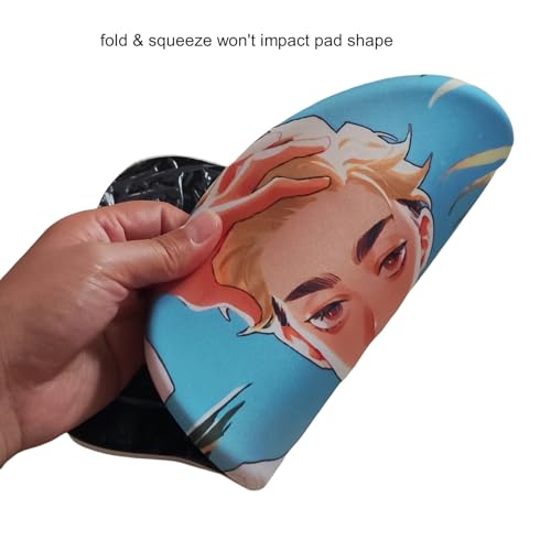 Funny 3D Non-slip Mouse Pad with Wrist Rest Anime for Adults, ML012, Medium - color: ML012
