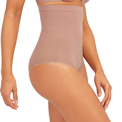 SPANX SPANXsculpt Power Series High-Waisted Brief - color: Cafe Au Lait, size: 3X