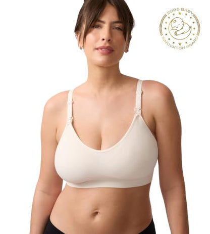 Ingrid & Isabel Basics Nursing & Pumping Bra - color: Ash, size: Large