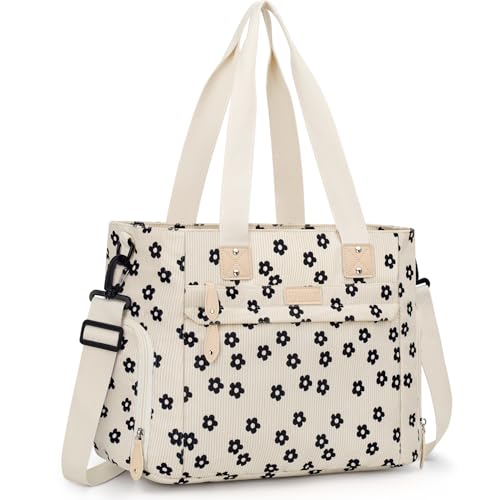 Pritent Baby Diaper Bag Tote,Waterproof Maternity Breast Pump Bags for Mom - color: Black Flower
