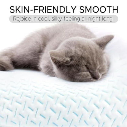 Cooling Body Pillow for Adults Swan Shaped Side Sleeper Pillow 49 Inch - color: Cooling Blue