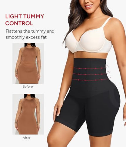 Nebility Tummy Control Shapewear for Women Seamless Butt Lifting Shapewear - color: Black, size: X-Large