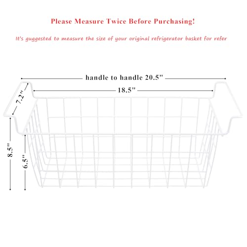 Chest Freezer Organizer Bins 20.5in Metal Wire Baskets - size: 20.5 inch