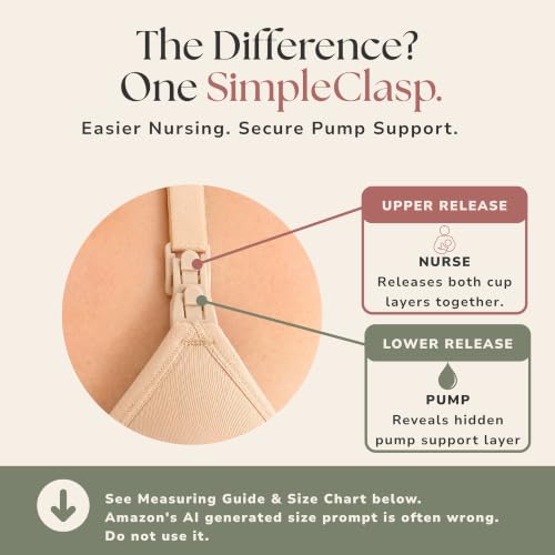 Simple Wishes Pumping Bra Hands Free, Nursing Bra for Breastfeeding - color: Sunkissed Rose, size: Medium