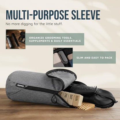 TRIPPED Travel Gear 3-Piece Travel Toiletry Bag Set - color: Grey