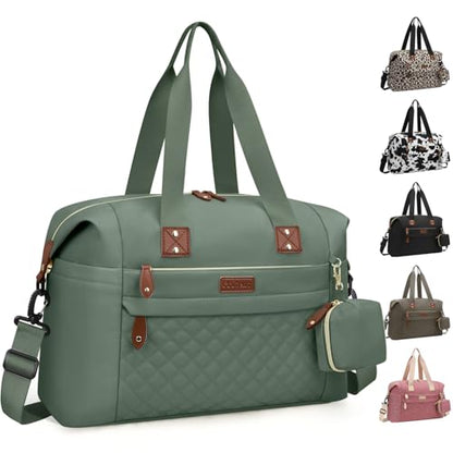 Pritent Diaper Bag Tote Waterproof Maternity Baby Bags with Pacifier Case - color: Green, size: Medium