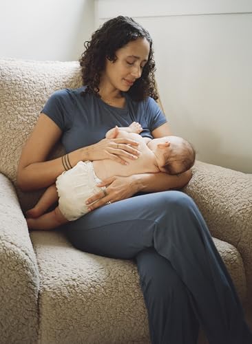 Kindred Bravely The Sunday Maternity Nursing and Postpartum Pajama Set - color: Black, size: Large