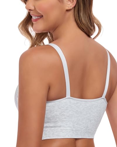 GXXGE 3Pack Hands Free Pumping Bra, Adjustable Pumping & Nursing Bra with EasyClip for All Breast Pumps Cotton Sleep Bra - color: 3*grey, size: Medium