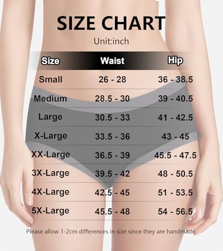 ASIMOON Women's Cotton Underwear Mid Waisted Ladies Panties Soft Breathable Full Coverage Briefs 5 Pack - color: Black, 5pack, size: Medium
