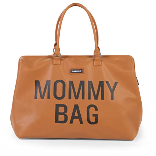 Childhome The Original Mommy Bag, Large Baby Diaper Bag, Mommy Hospital Bag, Leatherlook Brown - style: Mommyleatherbrwn