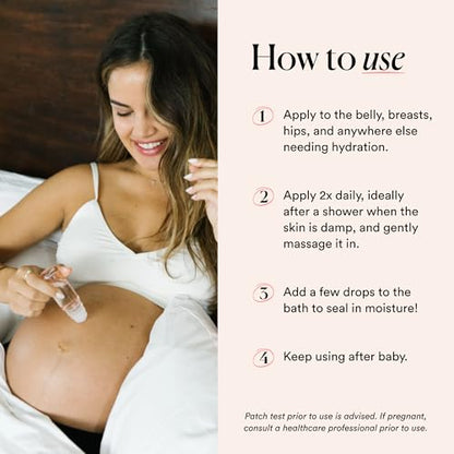 HATCH Belly Oil Roller, Pregnancy & Postpartum Body Skincare, 1 Fl Oz