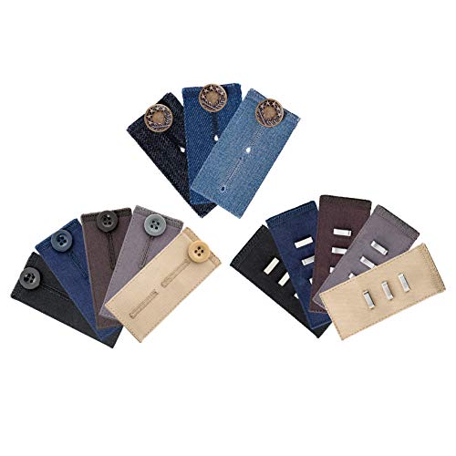 Johnson & Smith Pants Extenders | Cotton Material | Adjustable Waist Extender for Pants - color: Multicolor
