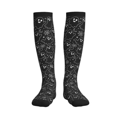 Compression Socks Women and Men 15-20mmHg-Circulation Support Socks for Athletic Running Cycling - color: Ghost