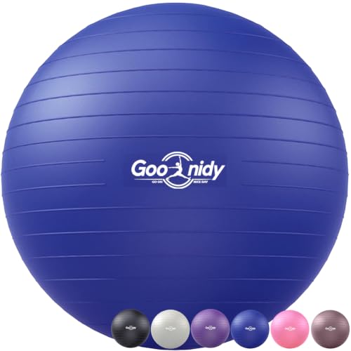 Soft Exercise Ball, Yoga Pregnancy Ball Chair, Pilates Equipment with Pump - color: Blue, size: XL(27-30inch/68-75cm)