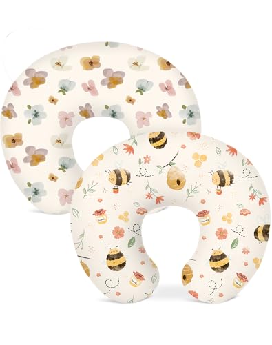 Nursing Pillow Covers 2 Pack, Stretchy Breastfeeding Pillow Covers for Baby - color: B0dqtm9xzv