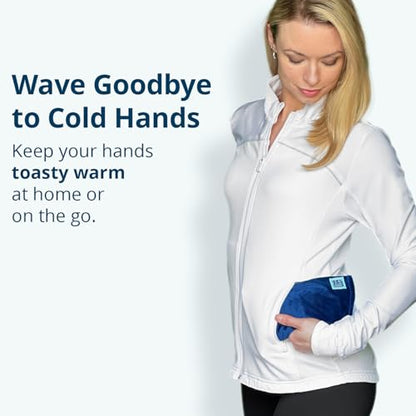 Mini Microwave Heating Pad and Cold Pack, Cold Hands, Neck and Wrists 4x8in - color: Oasis Blue