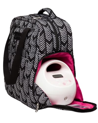 Sarah Wells Kelly Breast Pump Backpack (Black & White) - color: Black & white
