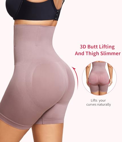 Gotoly Women Tummy Control Shapewear High Waisted Butt Lifting Shapewear - color: Purple, size: Medium