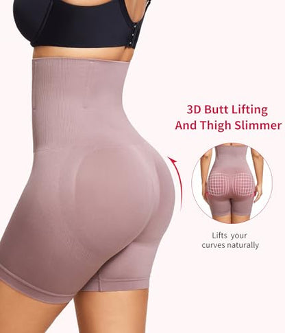 Gotoly Women Tummy Control Shapewear High Waisted Butt Lifting Shapewear - color: Purple, size: Medium