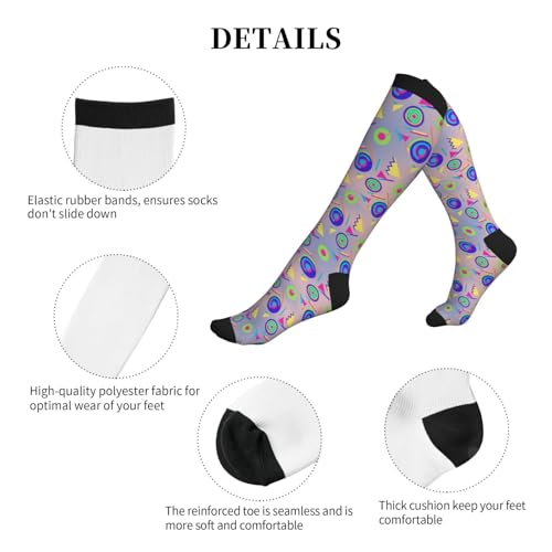Compression Sock Graduated Knee High Sock for Women Men - color: 24